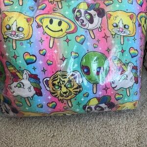 Colorful Animal and Emoji Print Fabric